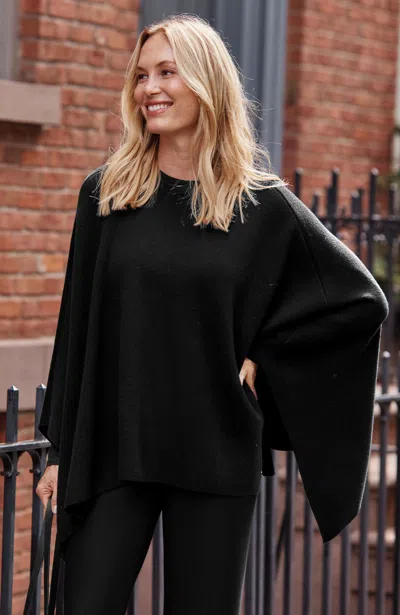Jjill Architectural Poncho In Black