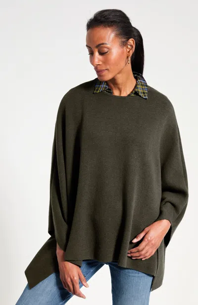 Jjill Architectural Poncho In Peat