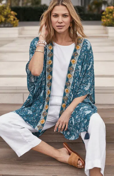 Jjill J.jill Artisanal Embroidered Ruana