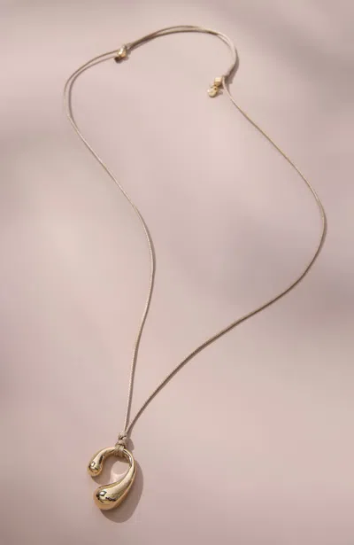 Jjill Artisanal Goldtone Pendant Necklace