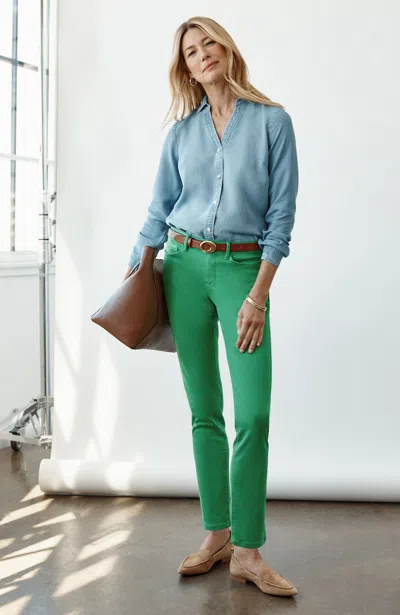 Jjill J.jill Authentic Fit Slim-leg Jeans In Blue