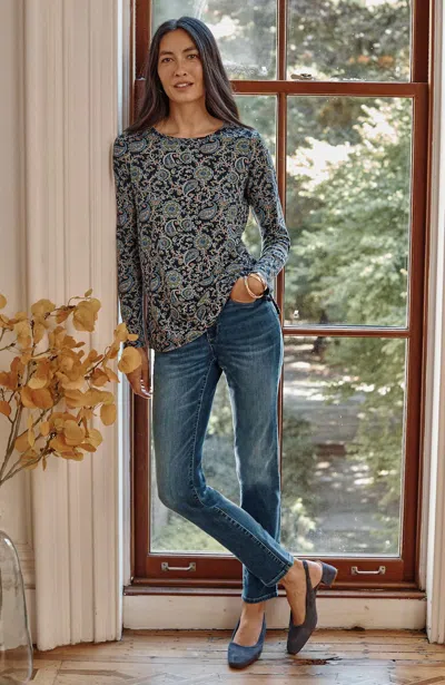 Jjill J.jill Authentic Fit Slim-leg Jeans In Delray Wash