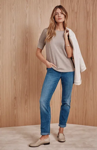 Jjill Authentic Fit Straight-leg Jeans In Shoreline Wash