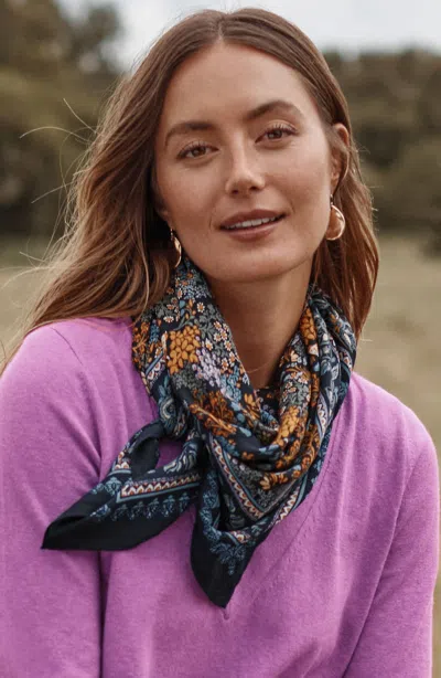 Jjill J.jill Autumn Square Scarf In Multi