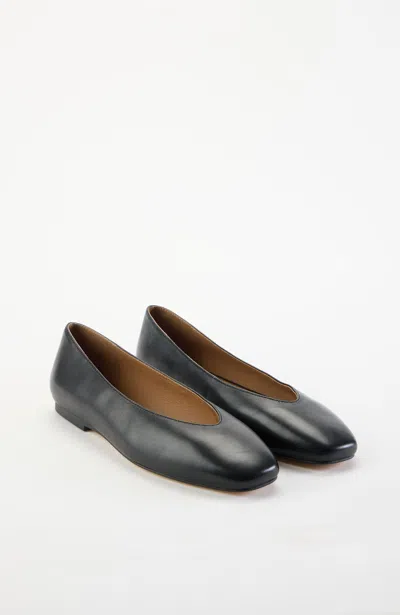 Jjill Bea Square-toe Ballet Flats In Black