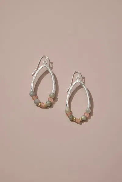 Jjill J.jill Beaded Hoop Earrings In Multi