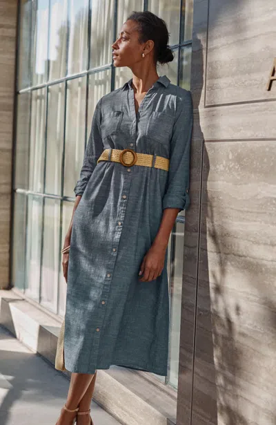 Jjill Belted Chambray Shirtdress