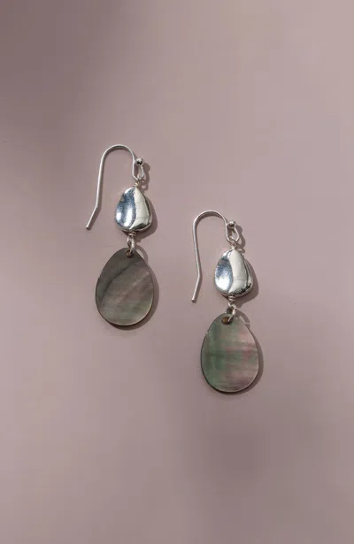Jjill J.jill Black Lip Shell Earrings