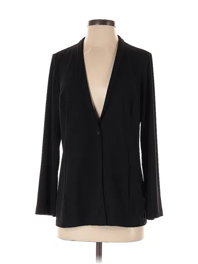Pre-owned Jjill Blazer Jacket In Black