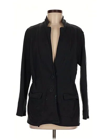 Pre-owned Jjill Blazer Jacket In Black