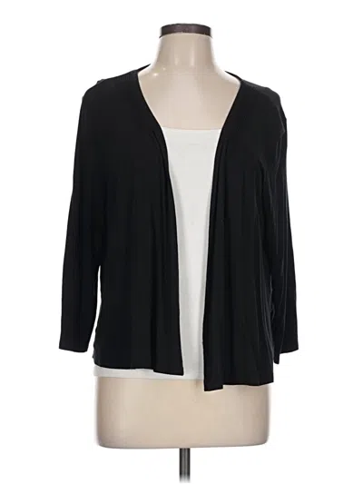 Pre-owned Jjill Blazer Jacket In Black