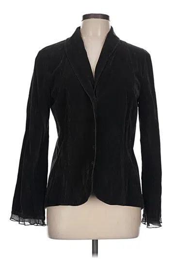 Pre-owned Jjill Blazer Jacket In Black