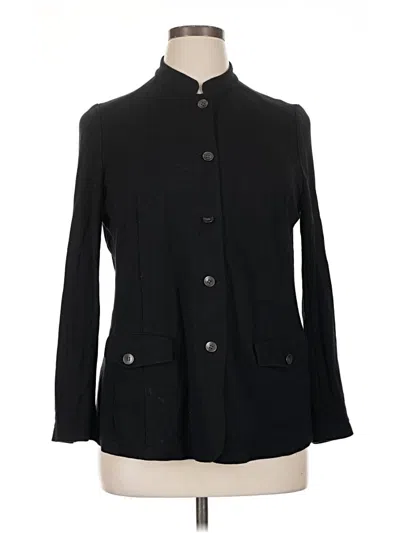 Pre-owned Jjill Blazer Jacket In Black