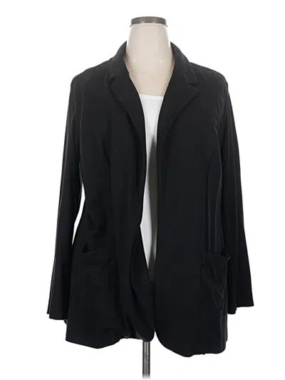 Pre-owned Jjill Blazer Jacket In Black