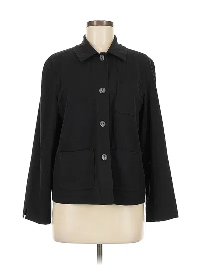 Pre-owned Jjill Blazer Jacket In Black
