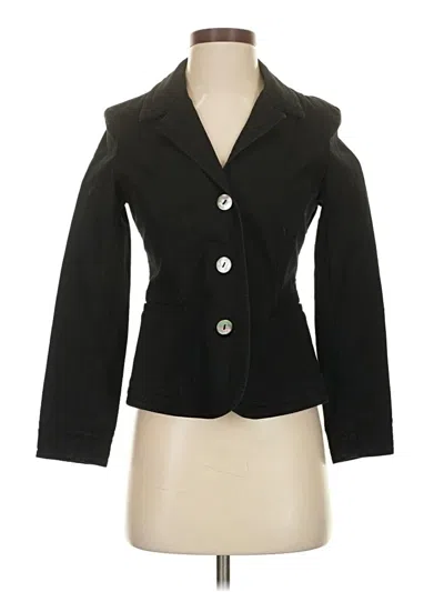 Pre-owned Jjill Blazer Jacket In Black