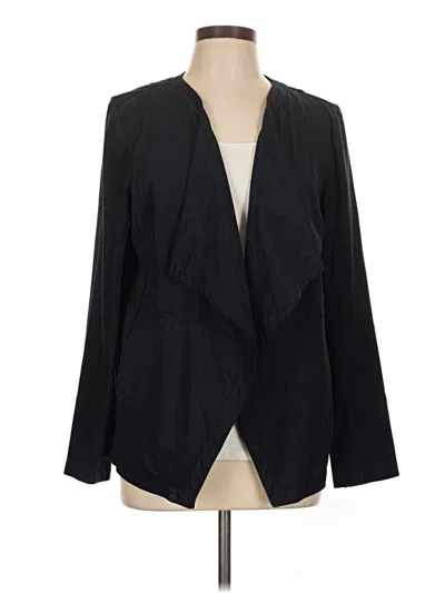 Pre-owned Jjill Blazer Jacket In Black