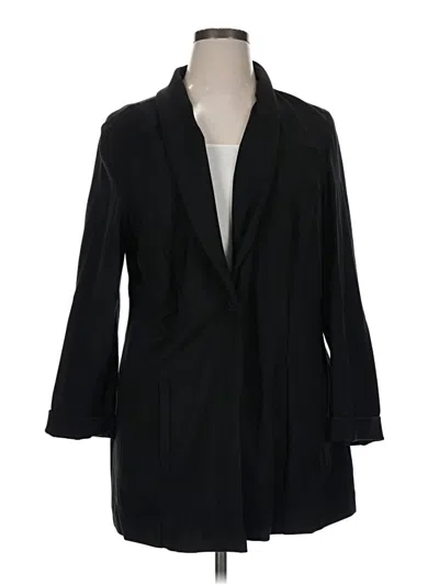 Pre-owned Jjill Blazer Jacket In Black
