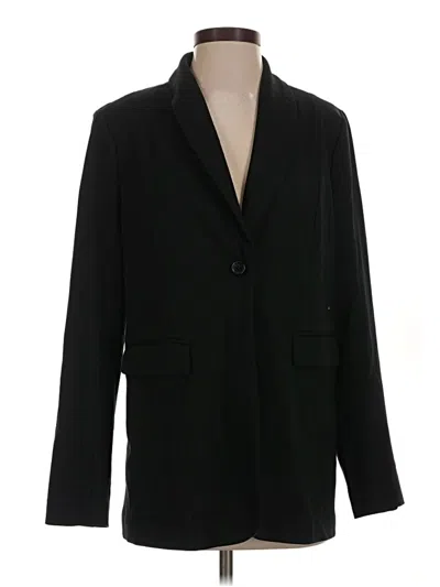 Pre-owned Jjill Blazer Jacket In Black