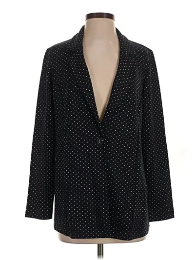 Pre-owned Jjill Blazer Jacket In Black