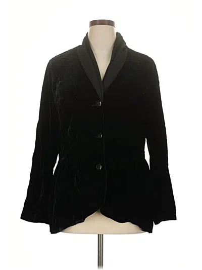 Pre-owned Jjill Blazer Jacket In Black