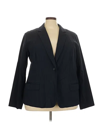 Pre-owned Jjill Blazer Jacket In Black