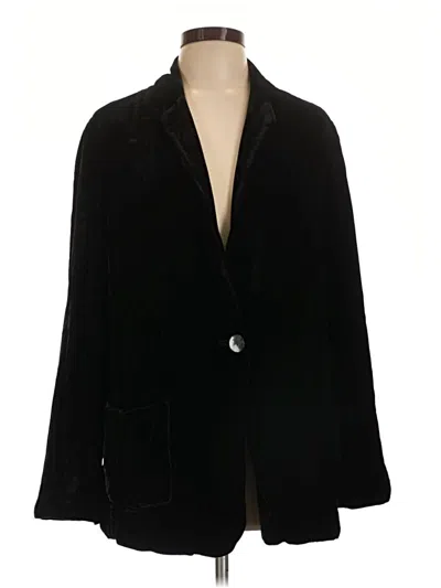 Pre-owned Jjill Blazer Jacket In Black