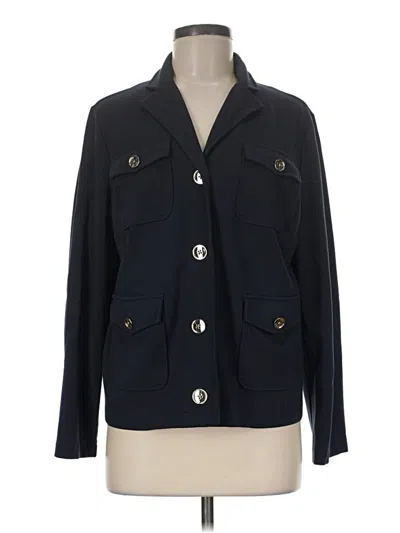 Pre-owned Jjill Blazer Jacket In Black