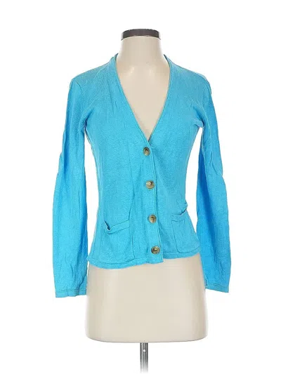 Pre-owned Jjill Blazer Jacket In Blue
