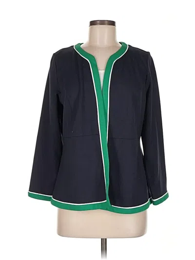 Pre-owned Jjill Blazer Jacket In Blue