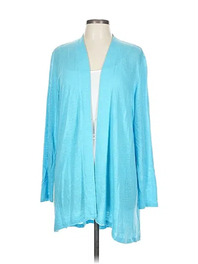 Pre-owned Jjill Blazer Jacket In Blue