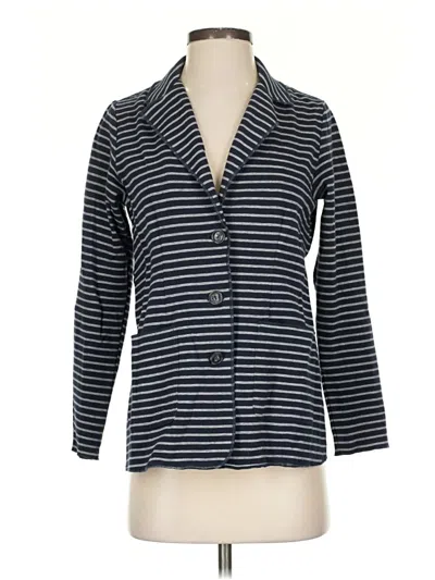 Pre-owned Jjill Blazer Jacket In Blue