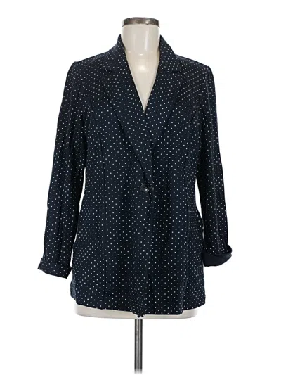 Pre-owned Jjill Blazer Jacket In Blue