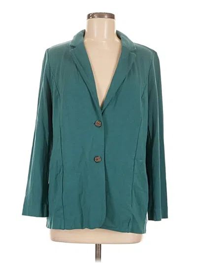 Pre-owned Jjill Blazer Jacket In Blue