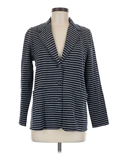 Pre-owned Jjill Blazer Jacket In Blue