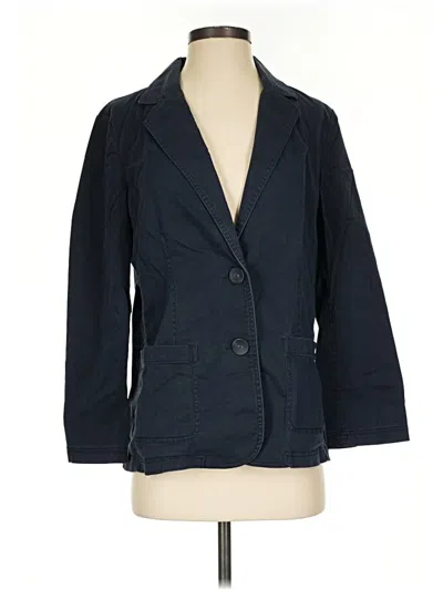 Pre-owned Jjill Blazer Jacket In Blue