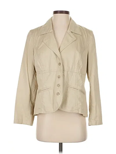 Pre-owned Jjill Blazer Jacket In Brown