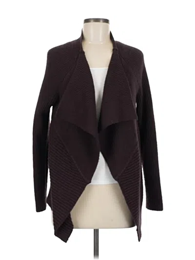 Pre-owned Jjill Blazer Jacket In Burgundy