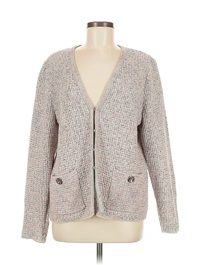 Pre-owned Jjill Blazer Jacket In Gray