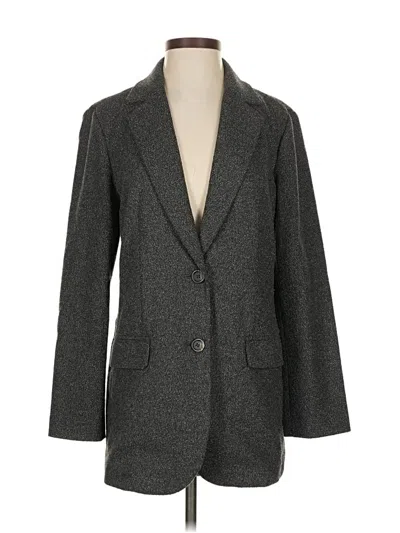 Pre-owned Jjill Blazer Jacket In Gray