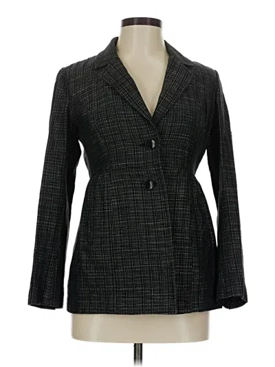 Pre-owned Jjill Blazer Jacket In Gray