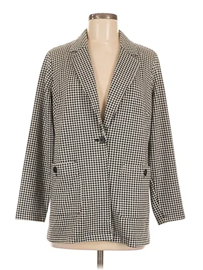 Pre-owned Jjill Blazer Jacket In Gray