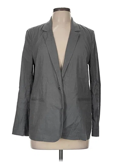 Pre-owned Jjill Blazer Jacket In Gray