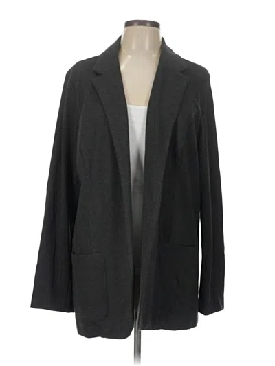 Pre-owned Jjill Blazer Jacket In Gray