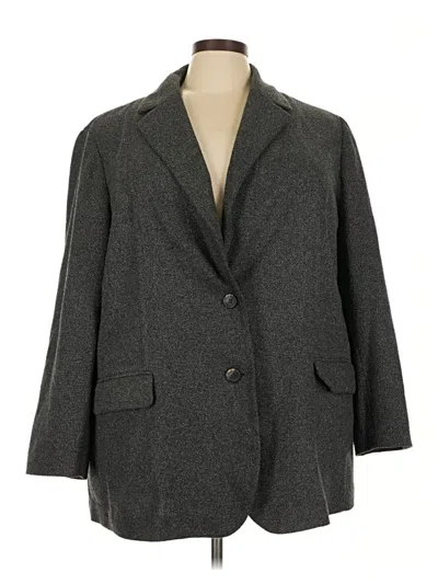 Pre-owned Jjill Blazer Jacket In Gray