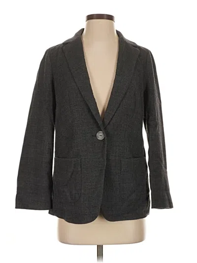 Pre-owned Jjill Blazer Jacket In Gray