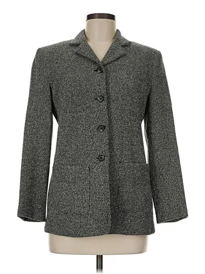 Pre-owned Jjill Blazer Jacket In Gray