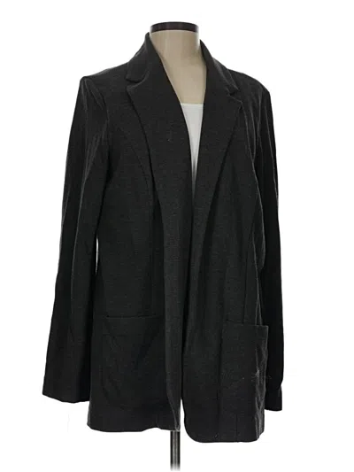 Pre-owned Jjill Blazer Jacket In Gray