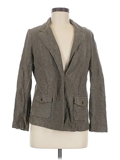 Pre-owned Jjill Blazer Jacket In Gray