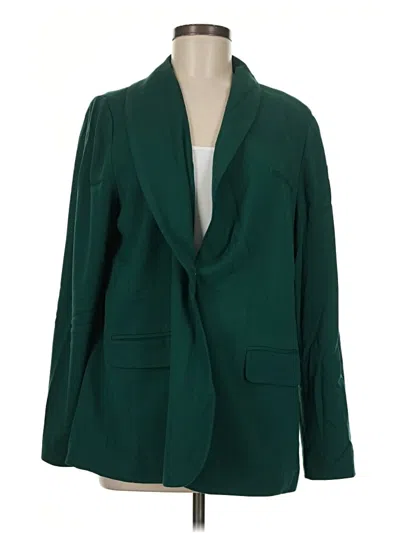 Pre-owned Jjill Blazer Jacket In Green